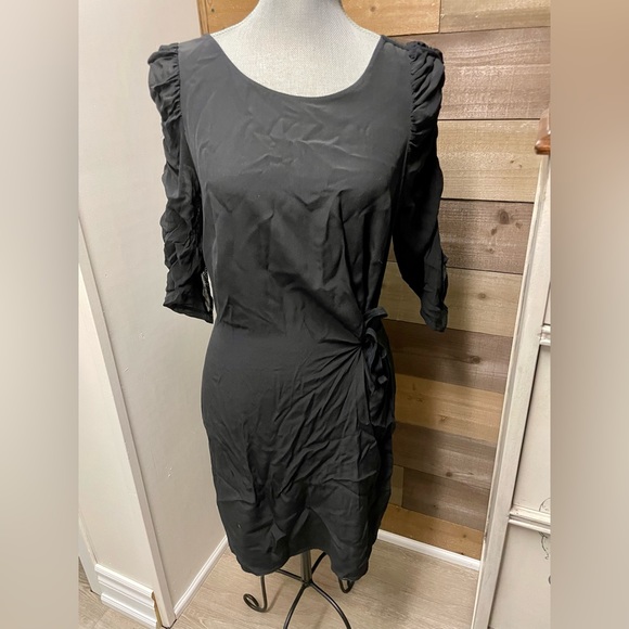 Wilfred Silk Black Dress - Medium - Picture 2 of 5